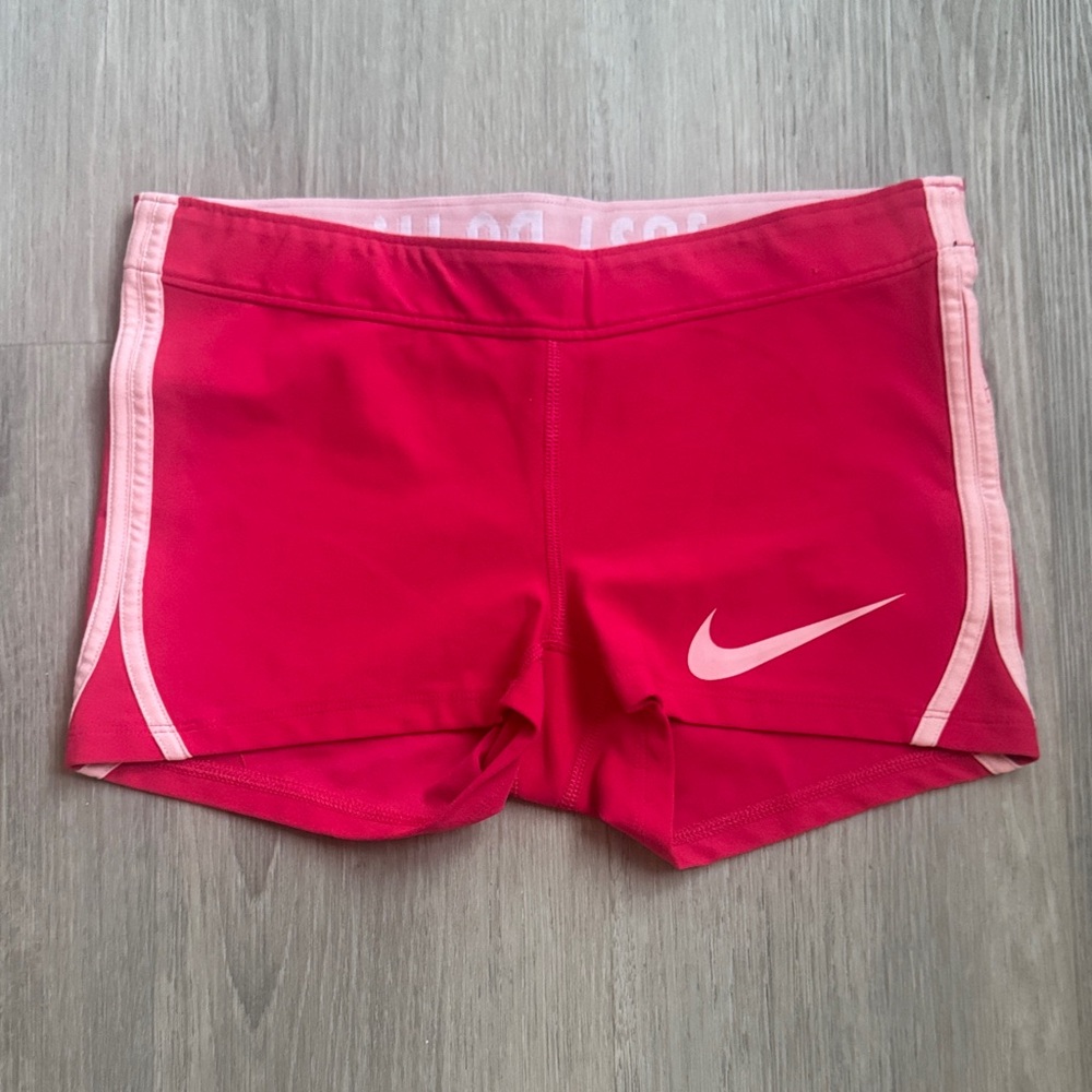 Nike Hot Pink and Soft Pink Athletic Shorts